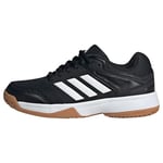 adidas Speedcourt Indoor Shoes Kids Sneaker, Core Black/Cloud White/Gum, 1 UK Child