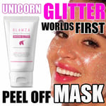 Face Mask Peel Off Blackhead Removal Deep Pore Skin Cleansing Unicorn Glitter UK