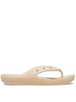 Crocs Classic Flip Sandal - Shitake Brown, Brown, Size 5, Women