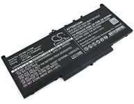 Kompatibelt med Dell Latitude E7270 N016L72701540CN, 7.6V, 7200 mAh
