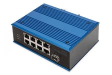 Digitus DN-651132 nätverksswitchar Ohanterad Fast Ethernet (10/100) Svart, Blå