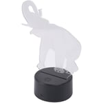 Elephant Press ou Remote Night Lamp 3D Illusion led Table Lamp Night Light avec Animal 7 Changement de Couleur Effet
