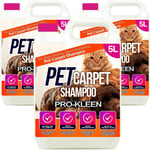 Pet Carpet Cleaning Shampoo Odour Remover 3 x 5L