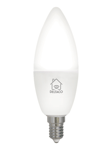 Deltaco SMART HOME LED-lampa, E14, WiFI, 4.5W, 2700K-6500K, dimbar, vit