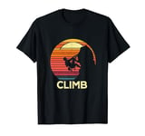 Mountain Rock Climbing Vintage Rock Climbing Climber T-Shirt