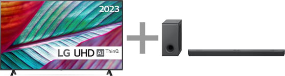 LG Electronics UR7800 75" 4K LED -televisio + S90QY 5.1.3 Dolby Atmos Soundbar -tuotepaketti