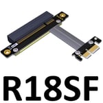 20cm R18SF PCI-E câble d'extension x8 x1 pcie 1x à 8x, adaptateur de carte réseau SSD, gtx 1080 ti Nipseyteko