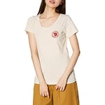 Fjallraven 1960 Logo T-Shirt W Tricot Femme, Blanc Craie, XXS
