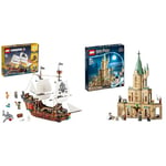 LEGO 31109 Creator Bateau Pirate 3en1: Jouet de Construction d'Aventure & 76402 Harry Potter Poudlard : Le Bureau de Dumbledore, Jouet de Château et Minifigurines avec Le Choixpeau