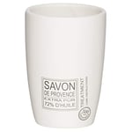 Sealskin Savon de Provence Tumbler, Ceramic, White, 8 x 11.3 x 8 cm