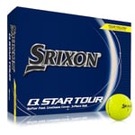 Srixon, New Q-Star Tour 5 2024 - Dozen Golf Balls - Soft Feel, Spin, Performance and Power - 3 Pieces - Urethane - Premium Golf Accessories and Golf Gifts, Yellow