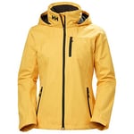 Helly Hansen Women's Crew Hooded Midlayer Jacket, Yellow, M UK