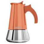 The London Sip Stainless Steel Induction Stovetop Espresso Maker - Make Cafe Quality Italian Style Coffee at Home with This Premium Moka Pot in Modern Chrome Company. (Copper, 6 Cup)