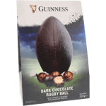 Guinness Rugbyboll Chokladägg med Chokladpraliner | 220 g