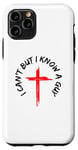 Coque pour iPhone 11 Pro Je ne peux pas mais je connais un gars Jesus Cross Funny Christian