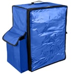PrimeMatik - Isothermal backpack 39 x 50 x 25 cm blue for cookouts and food order delivery