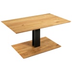 SOFFBORD i trä, metall, trämaterial 100/60/47-65 cm 