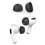Ahastyle 1 Par AirPods Pro 2 Pluppar i Silikon Svart Medium