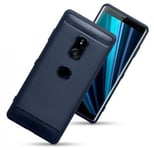 Mobilskal Sony Xperia XZ3 Carbon Blå