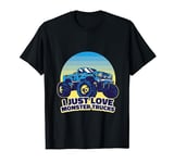 I Just Love Monster Trucks Bold Statement T-Shirt
