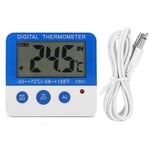 Digital Fridge Thermometer Large LCD Display Freezer Thermometer Indoor Outdoor Farm Mini Thermometer with LED Alarm for Home Kitchen Bars Cafes