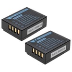 EXTENSILO 2x Batterie compatible avec Fujifilm X-T3, X-T30 II, X-T30 appareil photo (1140mAh, 7,2V, Li-ion)