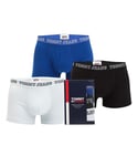 Tommy Hilfiger Mens 3 Pack Boxer Shorts in Multi colour - Multicolour Cotton - Size Small