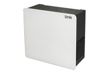 LINK Box per DISPOSITIVI Home avec Porte in VETRO Bianca MM 265 (L) X 122(P) X 265 (A) WiFi Box Marque
