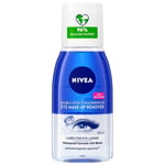 NIVEA Double Effect Waterproof Eye Make-Up Remover 125ml, Daily Use Face Clean