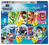 Ravensburger PJ Masks Jigsaw Puzzles for Kids Age 3 Years Up - 4 in a Box (12, 16, 20, 24 Pieces)