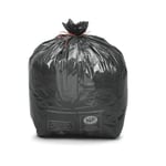 - Sac poubelle 50 L pour déchets courants en plastique recyclé 22 microns diamètre 43,3 x H.80 cm noir carton de 500
