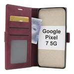 Lyx Standcase Wallet Google Pixel 7 5G (Vinröd)