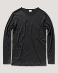 Greater Than A Curve Wool Tee Long Sleeve Crew Black - XL