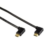 Thomson Câble HDMI m / HDMI m coudé KCV 544 g Contacts Or 1,5 m- Noir
