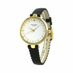 Kate Spade New York Klockarmband KSW1356 Läder Svart 12mm