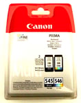 GENUINE CANON PG 545 CL 546 MULTIPACK BLACK COLOUR ink cartridges PIXMA MG3050