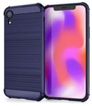 Mobilskal iphone XR Karbon Blå