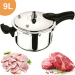 9 LITRE HEAVY DUTY PRESSURE COOKER ALUMINIUM HOME COOKING KITCHEN CATERING