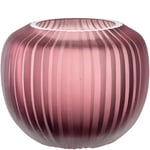 Leonardo Bellagio 036445 Vase sphérique, coloré, en Verre avec Relief extérieur, Fait Main, Hauteur 10 cm, diamètre 11 cm, Baie