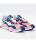 Puma RS-2K Internet Exploring Lace-Up Pink Synthetic Womens Trainers 373309 06 - Size EU 40