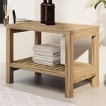 Sidobord för badrum 60x30x45 cm massiv teak