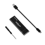 Black USB to C Cable Adaptateur pour disque dur USB 3.1 vers M.2, pour NGFF SSD, carte HDD, câble Type de boîtier-C, pour 2230/2242/2260/2280 m2