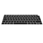kwmobile Keyboard Cover Compatible with Apple MacBook Air 13" 2018 2019 2020 (A1932) - AZERTY (France, Belgium) Layout Keyboard Cover Silicone Skin - Black