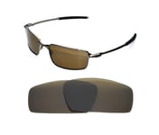NEW POLARIZED BRONZE REPLACEMENT LENS FOR OAKLEY SQUARE WIRE SUNGLASSES 58mm