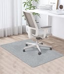 Tapis Chaise de Bureau,120 * 90cm, Gris Clair Tapis de Sol Bureau Tissu,Tapis Protection Sol Chaise Bureau, antidérapant, Tapis de Sol pour Bureau Plancher de Bois, Tapis de Protection en carrelage