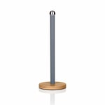 Swan Nordic Kitchen Roll Towel Pole with Non-slip Bamboo Base,Grey-SWKA17511GRYN