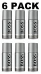 6PACK Hugo Boss Bottled Deodorant Spray 150ml x 6