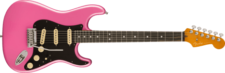Fender American Ultra Stratocaster, Ebony Fingerboard, Bubble Gum Metallic