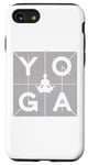 Coque pour iPhone SE (2020) / 7 / 8 Motif de méditation de lettrage de yoga, formation de yoga