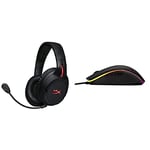 HyperX HX-HSCF-BK/EM Cloud Flight Wireless Gaming Headset for PC/PS4 + Pulsefire Surge RGB Gaming Mouse